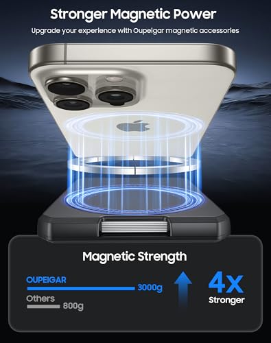 Magsafe Wallet for Men - RFID Blocking Minimalist Card Holder, Front Pocket Slim Wallet, Magnetic Compatible for iPhone 16/15/14/13/12 Pro Max/Pro3