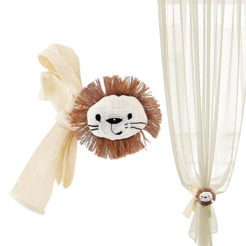 Topes para cortinas | Clips decorativos para cortinas con formas de animales | Accesorio decorativo con animales para dormitorio, salón y ventanas con cortinas