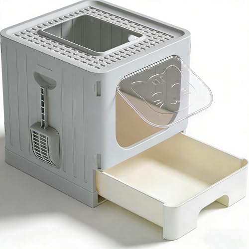 Arenero Para Gatos Grande Con Cajón Y Tapa miniatura 2
