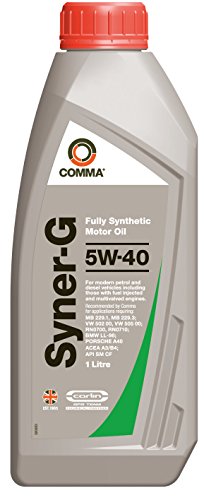 Comma Syner-G 5W40 Synthetic Motor Oil 1L