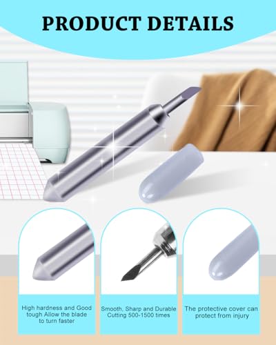 Image of 3PCS 45 Blade&Housing Compatible with Cricut Joy /Joy 2 /Joy Xtra for Craft