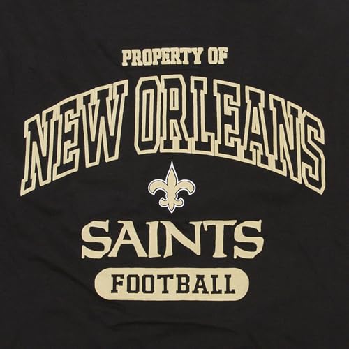 Image of NFL New Orleans Saints Dog T-Shirt for Pets, Size X-Small. Officially Licensed Pet Shirt with Team Logo, Soft Stretchable Comfort Fit Apparel for Dogs & Cats