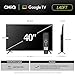 CHIQ L40FT 40 Zoll, Full HD, (100 cm) Smart Fernseher, HDR10, Dolby Audio & DBX-tv, Triple Tuner DVB-C/T2/S2, Integrierter Chromecast, Metall Randlos Design