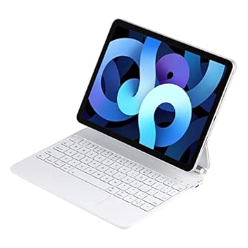 Mobee Capa com Teclado Mágico para iPad 10ª Geração 10,9 polegadas (2022) e iPad 11ª (A16, 2025), Capa com Teclado Magnético Painel Multi-Touch, Retroiluminado, Leve