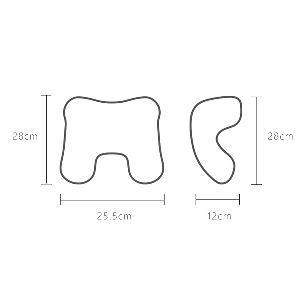 DongBao Reisekissen, Memory Foam Nackenkissen, bequem und tragbar, ergonomisches Nickerchenkissen für Flugzeug, Auto, Zug, Bus und Familie