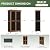 Aoxun Outdoor Storage Cabinet Shed - Tall Tool Garden Vertical Cabinet