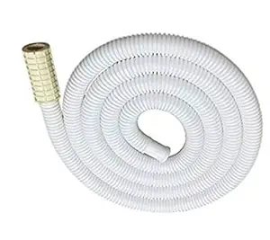 AMAZOR 3 Meter PVC Washing Machine Semi Inlet Pipe for Semi Automatic Washing Machine Inlet Pipe (White) (Pack of 1)