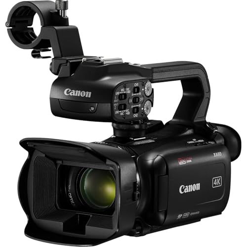 Image of Canon XA60 Professional 4K UHD Camcorder with 20x Optical Zoom, UVC Livestreaming, Dual SD Slots, Optical Stabilization, 3.5 inch LCD & OLED EVF Bundle with Shoulder Bag + More