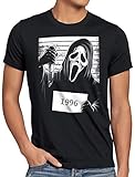 style3 Scream 1996 Herren T-Shirt Halloween Horror Maske, Größe:XL