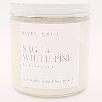 Vista 47 de River Birch Candles - Vela perfumada de almendra + miel, velas de soja de alta calidad, totalmente naturales, no tóxicas, 8.5 onzas, 40 horas