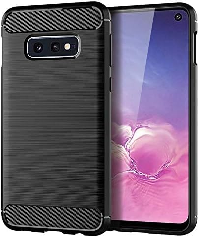 Aikcks for Samsung Galaxy S10E Phone case, Shockproof, Scratch Resistant Carbon Fiber Jacket, Soft TPU, for Galaxy S10e case (Black,)