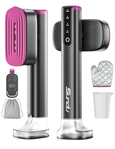 Image of Travel Steamer for Clothes with 180 ml Water Tanks,15s Fast Heat-up,24 g /min Strong Steam Performance, Portable Garment Steamer with Touch Control, Steam Iron(Mauve Grey)