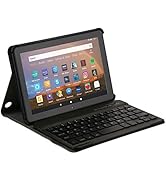 AGPTEK Keyboard Case for All-New Amazon Fire HD 8/8 Plus(10th Generation, 2020 Release),with Deta...
