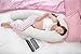 Hometex - Cuscino di sostegno per gravidanza, a forma di U, con custodia, lunghezza: 2,7 m, colore: bianco