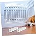 BESPORTBLE 4pcs Gates Reinforcement Groove for Pet Safety Fit for Indoor Outdoor Use Suitable for All Gate Types Easy Installation White Color