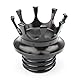Motorrad King Crown Gasdeckel Tankdeckel Rechtsgewinde Reservoir Öldeckel Aluminium für Harley Sportster XL 1200 883 48 Road King Softail Dyna Touring (schwarz)