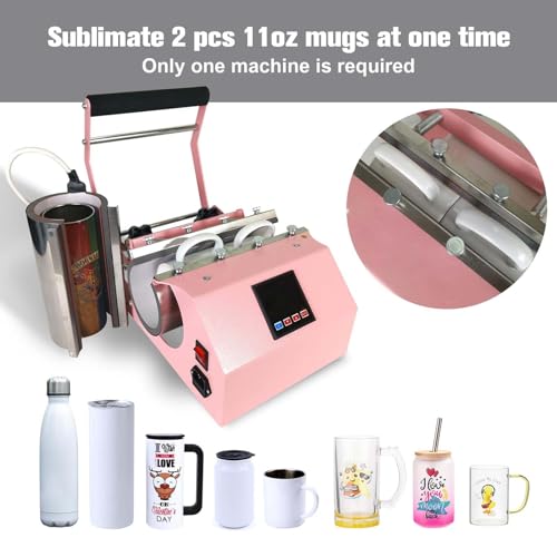 Máquina de prensa térmica para tazas 40Oz 110V verde miniatura 4