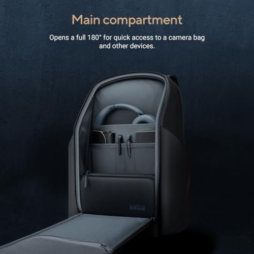 Image of ASUS ProArt Backpack (PP2600) Professional Laptop Backpack, Water-Repellent & Scratch-Resistant Design, Multiple Storage Compartments, Lightweight Durable Construction, Travel & Work Ready, Black