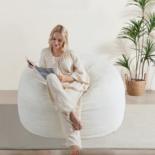 WSOFRLAC 3FT Bean Bag Chair, Comfy Bean Bag Chairs...