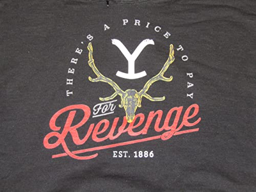 Bioworld Yellowstone There's A Price to Pay for Revenge Men's Black Sweatshirt2