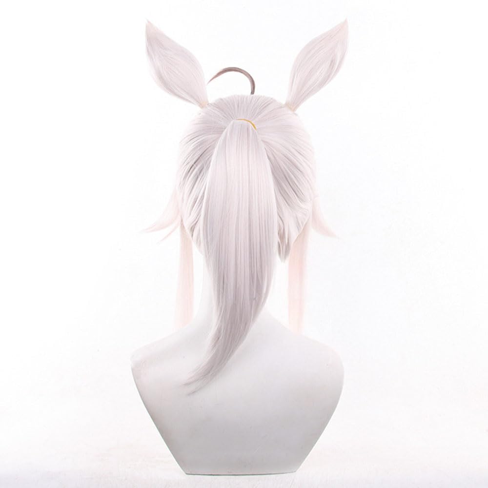 Cosplay Wig Oguri Cap Hair One Piece Hair Tie with Animal Ears Accessory Adult Unisex for Party Halloween Christmas