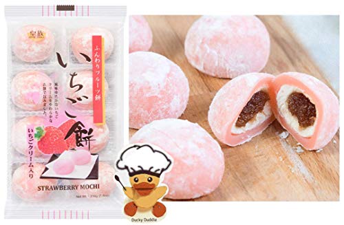 Wagashi, Mochi Daifuku (Traditional Japanese Sweets) Strawberry, Melon and Mango