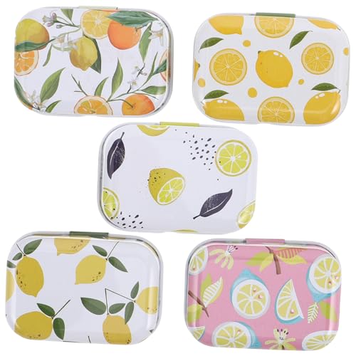VALICLUD 5 Mini Cajas Para Galletas Cajas Para Dulces Mini Cajas Para Galletas Cajas De Pequeñas Latas Vacías Para Galletas Cajas De Chocolate Cajas Vacías Para De