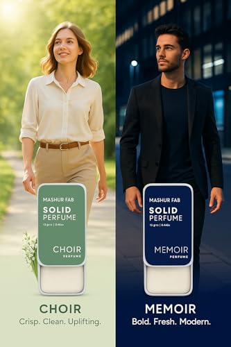 Image of Solid Perfume Combo - Soiree & Antonia | 2-Pack Alcohol-Free Natural Cologne | Long-Lasting Fragrance for Men & Women | Citrus, Floral & Woody Notes | 12g Each (Pinecone, Grapefruit)