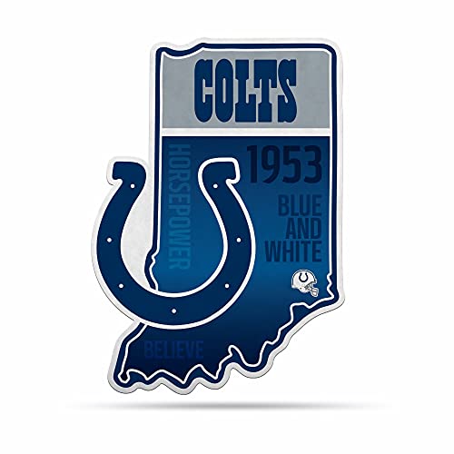 Image of Rico Industries NFL Football State Shape Shape Cut Pennant - Home and Living Room Decor - Soft Felt EZ to Hang