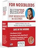 BleedStop Tiras nasales – Insertos de espuma coagulante de sangre de...