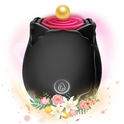 Roses Clitioral Soy Rose Vibrateirs Adult Tool for Women Today Adult Rose Clitioral Sucker, 10 Modes Black Rose Toy Viboators Toys Womens L7V