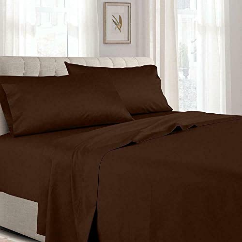 Empire Home Fashi Persian Collection Solid Fitted Sheet 1800 16Inch Inch Deep Pocket Wrinkle Free Sale (Twin, Brown) #TOP23