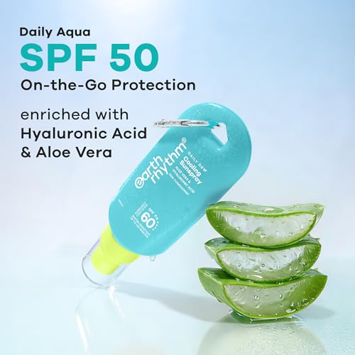 Image of Earth Rhythm Daily Dew Cooling Sunspray SPF 60 PA++++ with Hyaluronic Acid & Aloe Vera, In Vivo Tested Sunscreen