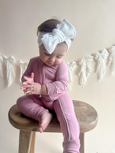 Image of ITSY BITSY BOUTIQUE Viscose Bamboo Baby Pajamas - Boys and Girls Footie Sleeper Convertible 2-Way Zipper Sleeper