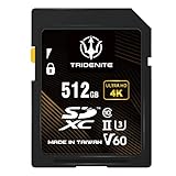 TRIDENITE 512GB SDカード 読取り最大 245MB/s, UHS-II U3 V60 4K UHD, PROFESSIONAL GRADE SDXC メモリーカード 【日本国内正規品 Amazon.co.jp限定】
