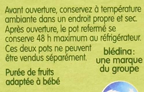 Blédina petits pots pommes pruneaux bio dès 4/ 2x130g - vue 10