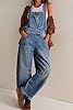 loveimgs Women Y2k Baggy Barrel Jeans Overalls Wid... #1
