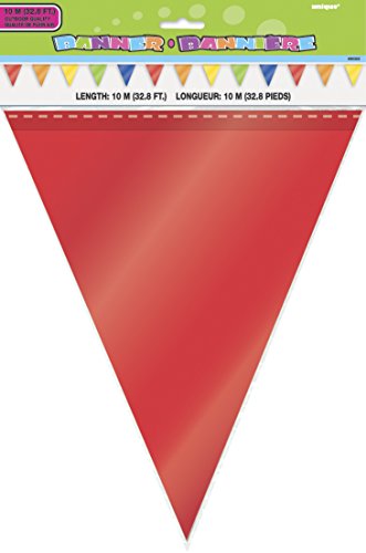 Image of Rainbow Large Plastic Flag Banner - 32 ft (1 Count) - Vibrant & Festive Decor For Parties, Celebrations & Events