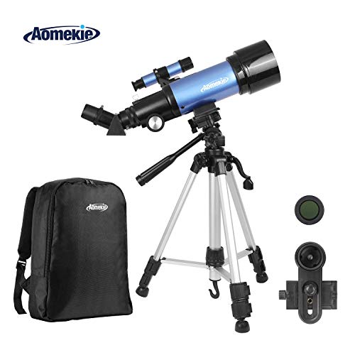 AOMEKIE Telescope for Adults Kids Astronomy Beginners 70mm Refractor Telescopes with Adjustable Tripod
