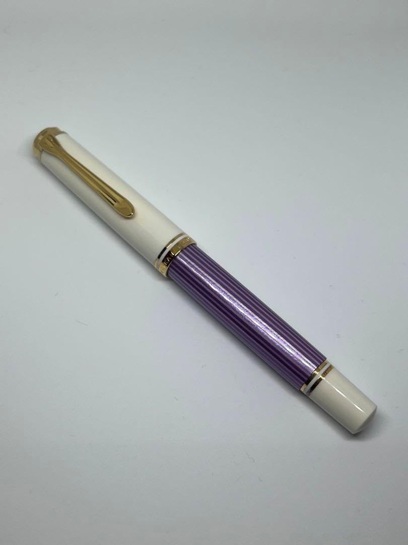 ペリカン スーベレーン バイオレットホワイト M600 Fニブ 万年筆