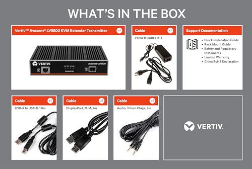 Image of Vertiv Cybex LV5500T-400 Longview 5500 KVM Extender Single Head 4K 60Hz