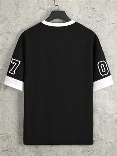 Image of Jump Cuts||Printed Tshirt for Men||Drop Shoulder Tshirt for Men||Round Neck for Men||Cottonblend Oversized T-Shirt