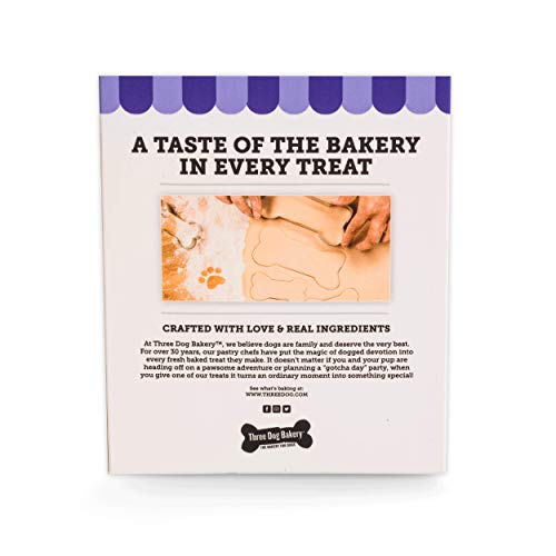 Three Dog Bakery Soft Baked Classic Cookies with Oats and Apple, Premium Treats for Dogs, 13 Ounce Box (114334) - Image 2