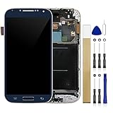 Screen Replacement for Verizon Samsung Galaxy S4 i545 SCH-I545 LCD Display Screen & Digitizer Touch Screen Assembly with Repair Kit(Blue with Frame)