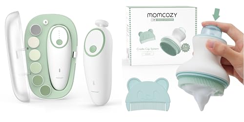 Image of Momcozy Baby Nail File Electric & Innovative Cradle Cap Brush with Pump