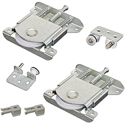 2 Piezas Armario para Puerta corredera - Polea Deslizante de Rodillo, Kit Accesorios de Hardware para Reemplazo de Puertas Corredizas