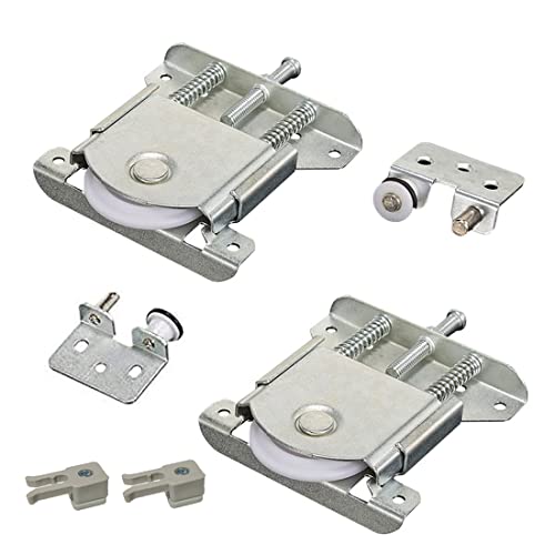 2 Pièces Armoire Porte Coulissante Poulie Porte Coulissante Rouleau Kit Porte Coulissante Accessoires Matériel Poulie, Remplacement Accessoires de Porte Coulissante