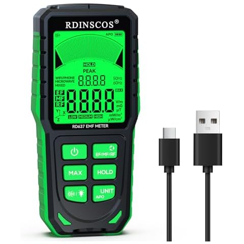 Ghost Hunting Equipment Kit, 3 in 1 EMF Detector Sound and Light Alarm,EMF Magnetic Field Ghost Hunting Detector Electromagnetic Paranormal Cover