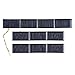 SUNYIMA 10Pcs 5V 60mA Mini Polycrystalline Solar Panels Cells 68mmx37mm/2.67