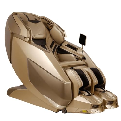 Image of ROTAI R-AUREX Advanced 4D Luxury Zero Gravity Recliner Chair with Cycling Mode & 12 Auto Programs | Full Airbag Coverage with Touch Control & Charging for Home & Office (Champagne)